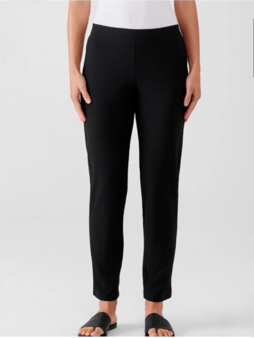 Eileen Fisher Washable Stretch Crepe Ankle Pant
